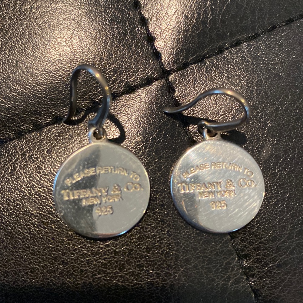 Tiffany silver drop earrings